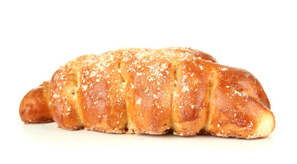 Tasty bun, isolated on white