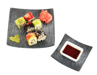 Tasty Maki sushi - Roll isolated on white