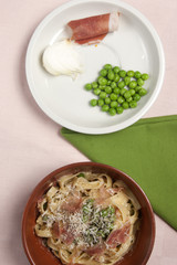 Fettuccine alla papalina
