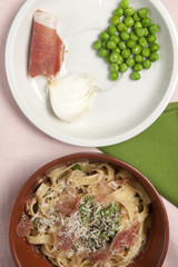 Fettuccine alla papalina