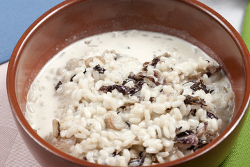 Riso gorgonzola e radicchio