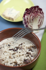 Riso gorgonzola e radicchio
