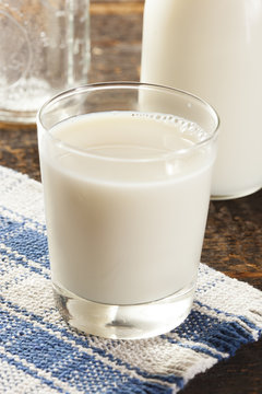 Refreshing White Cold Organic Milk