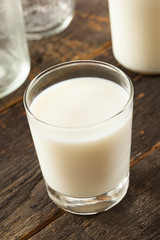Refreshing White Cold Organic Milk