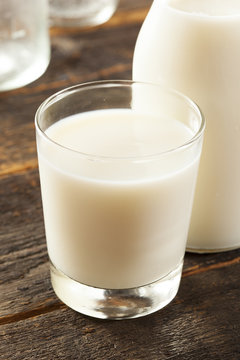 Refreshing White Cold Organic Milk