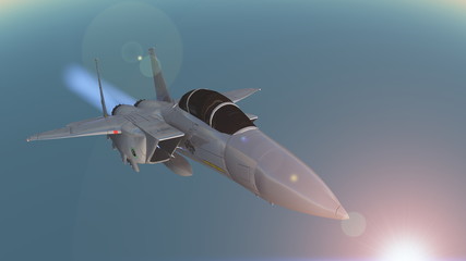 Obraz premium 戦闘機