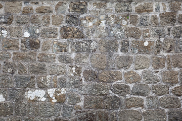 Old brick  stone wall