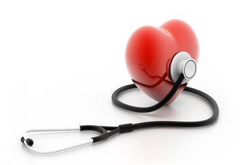 heart and stethoscope