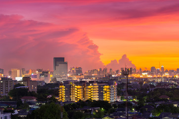 Cityscape view of Bangkok