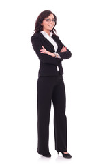 business woman with arms folded