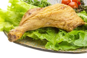 Smoked chicken leg