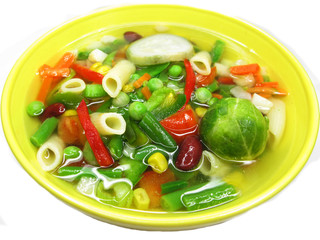 vegetable soup with tomato beans pepper