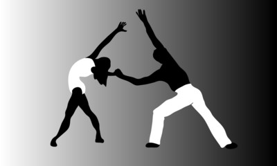 dancers black & white