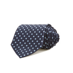 Stylish silk male tie ( necktie ) on white.