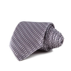Stylish silk male tie ( necktie ) on white.