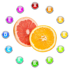 Healthy Life Tropical Fruits Vitamins