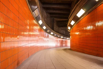 Tableaux ronds sur plexiglas Tunnel tunnel