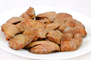 Cooked chicken liver