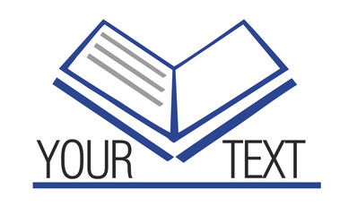 Book in vector - logo