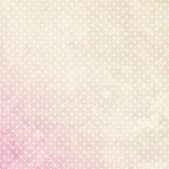 Retro Background Dots Beige/Pink