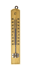 Conventional thermometer isolated in white - 52605326