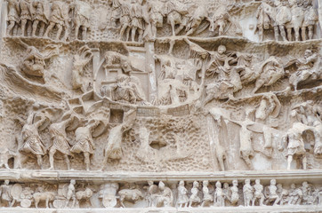 Roma, l'arco di Settimio Severo (part.)