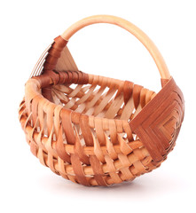 Empty wicker basket