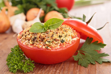 provencal tomato and ingredients