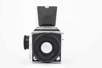 vintage old photographic medium format camera.