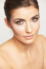 Fototapeta premium Woman face beauty style portrait.