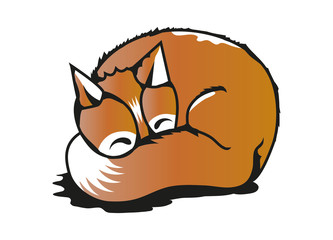 schlafender Fuchs
