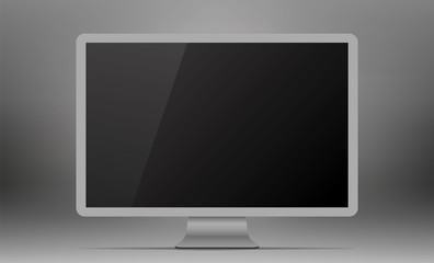 Modern monitor in studio light.