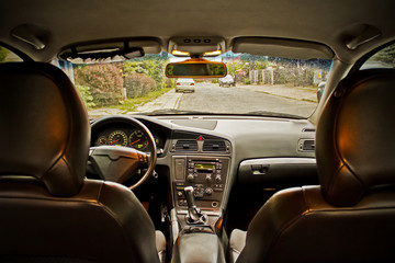 Inside of a car