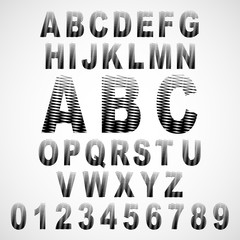 Decorative alphabet set