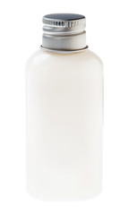 Isolated White Lotion Bottle