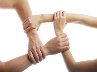 Human Hands Showing Unity