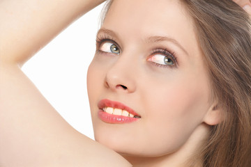 Obraz premium Junge Frau mit Make up