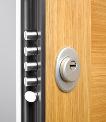 Wooden doors with lock 7