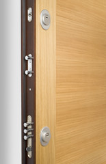Wooden doors with lock 5