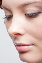close-up of beautiful woman