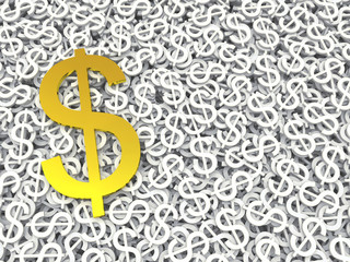 Money background of dollars