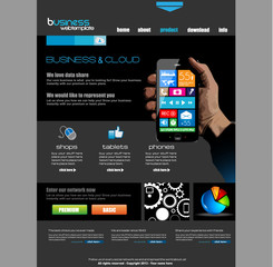 Website template for corporate business