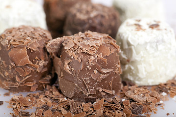 Chocolate candies, truffles
