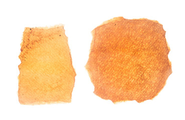 aged paper on white