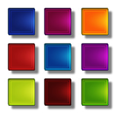 Web buttons- glossy square #02