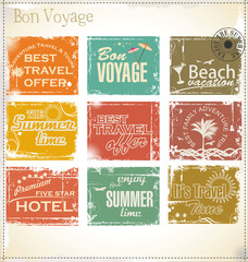 Vintage summer labels