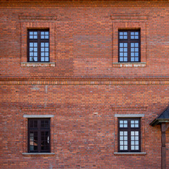 Facade of a building with windows