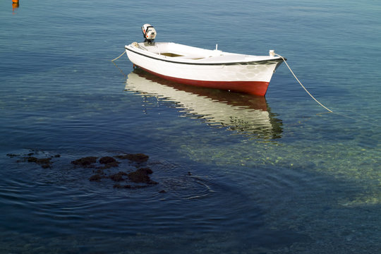 Small croatian traditiona fishing boat
