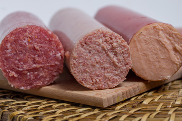various liver sausages