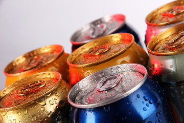 Metal tins on light pink  tone